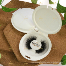 Faux mink lashes with the tray  friendly to the environment ECO trays